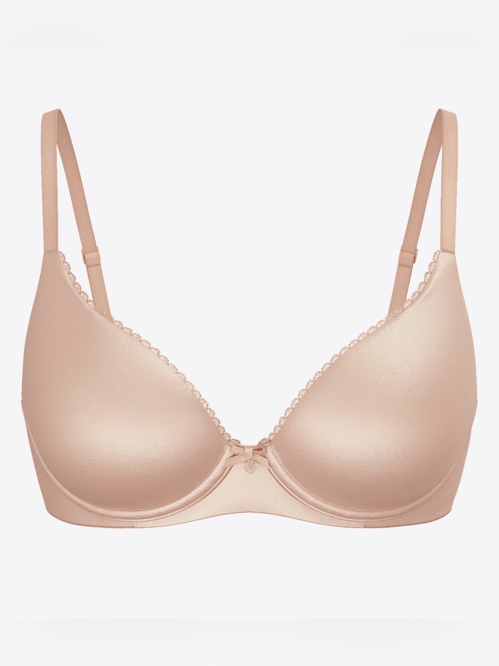 Victoria's Secret Blush Nude Lightly Lined Lace-Trim Bra
